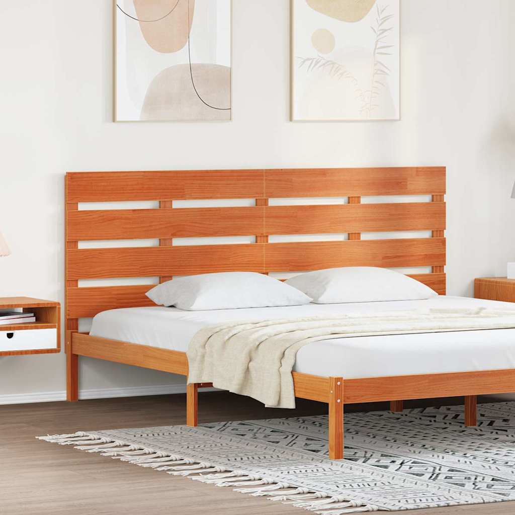 Kopfteil Wachsbraun 200,5 x 3 x 80 cm Massives Kiefernholz