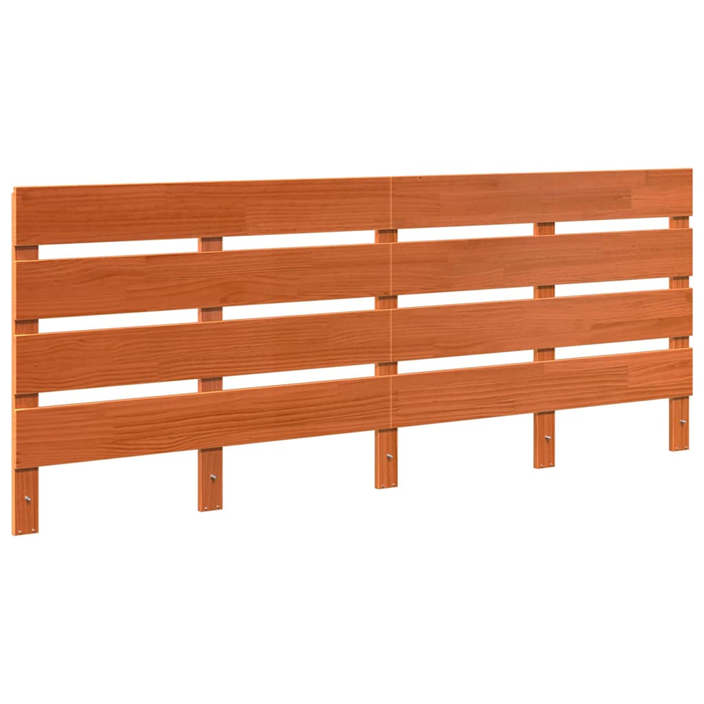 Kopfteil Wachsbraun 200,5 x 3 x 80 cm Massives Kiefernholz