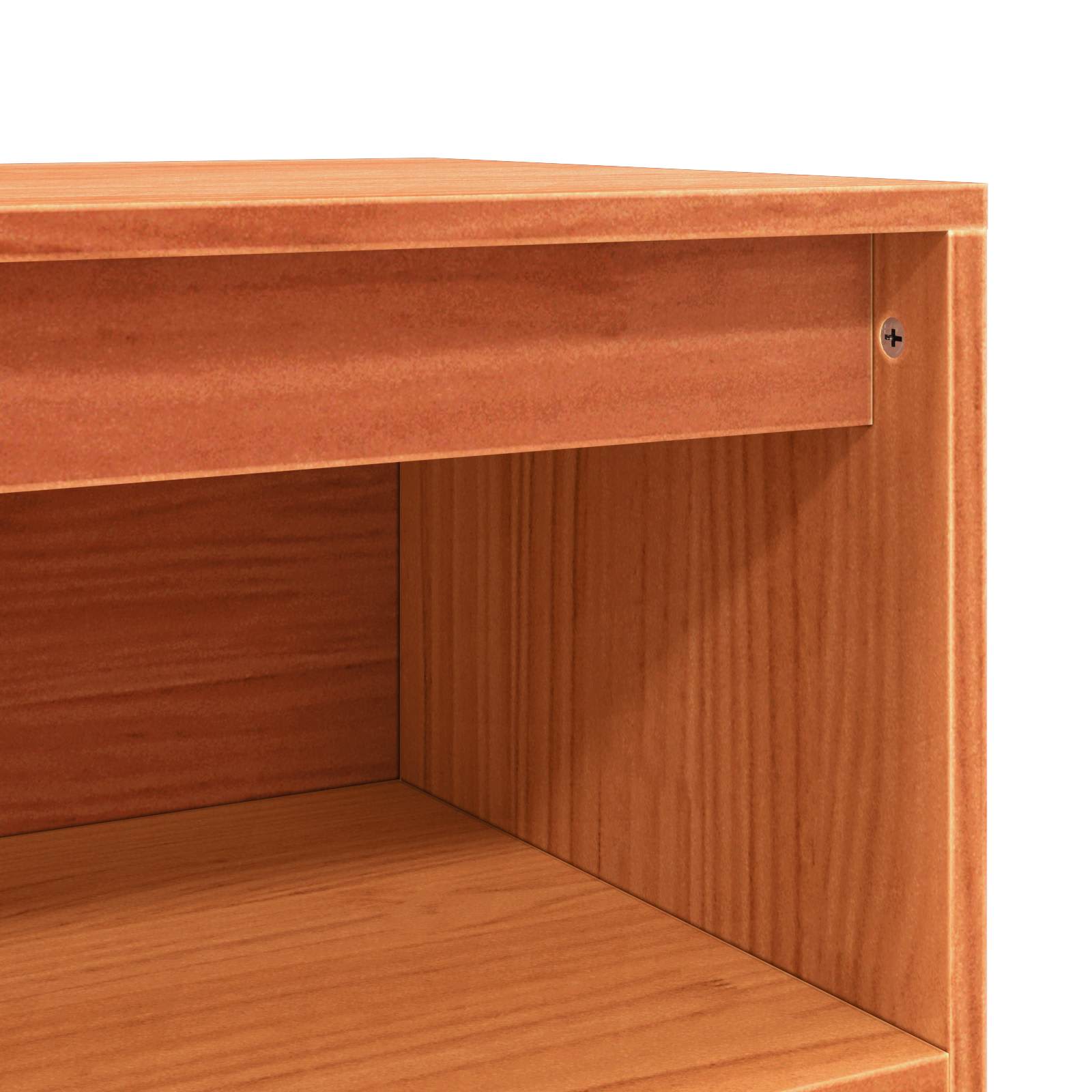 Sideboard Wachsbraun 70 x 34 x 80 cm Massives Kiefernholz