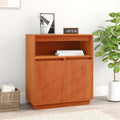 Sideboard Wachsbraun 70 x 34 x 80 cm Massives Kiefernholz