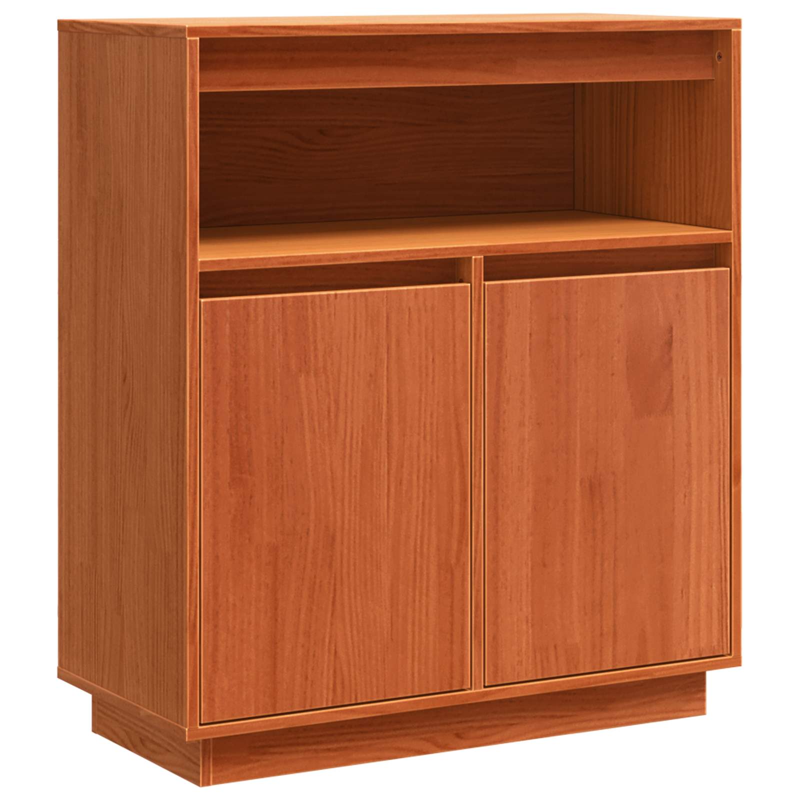 Sideboard Wachsbraun 70 x 34 x 80 cm Massives Kiefernholz