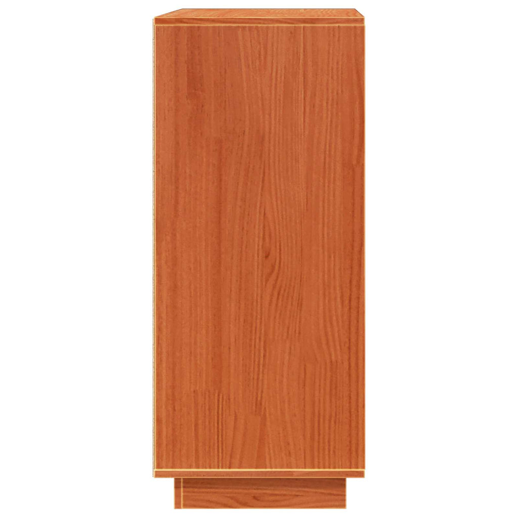 Sideboard Wachsbraun 70 x 34 x 80 cm Massives Kiefernholz
