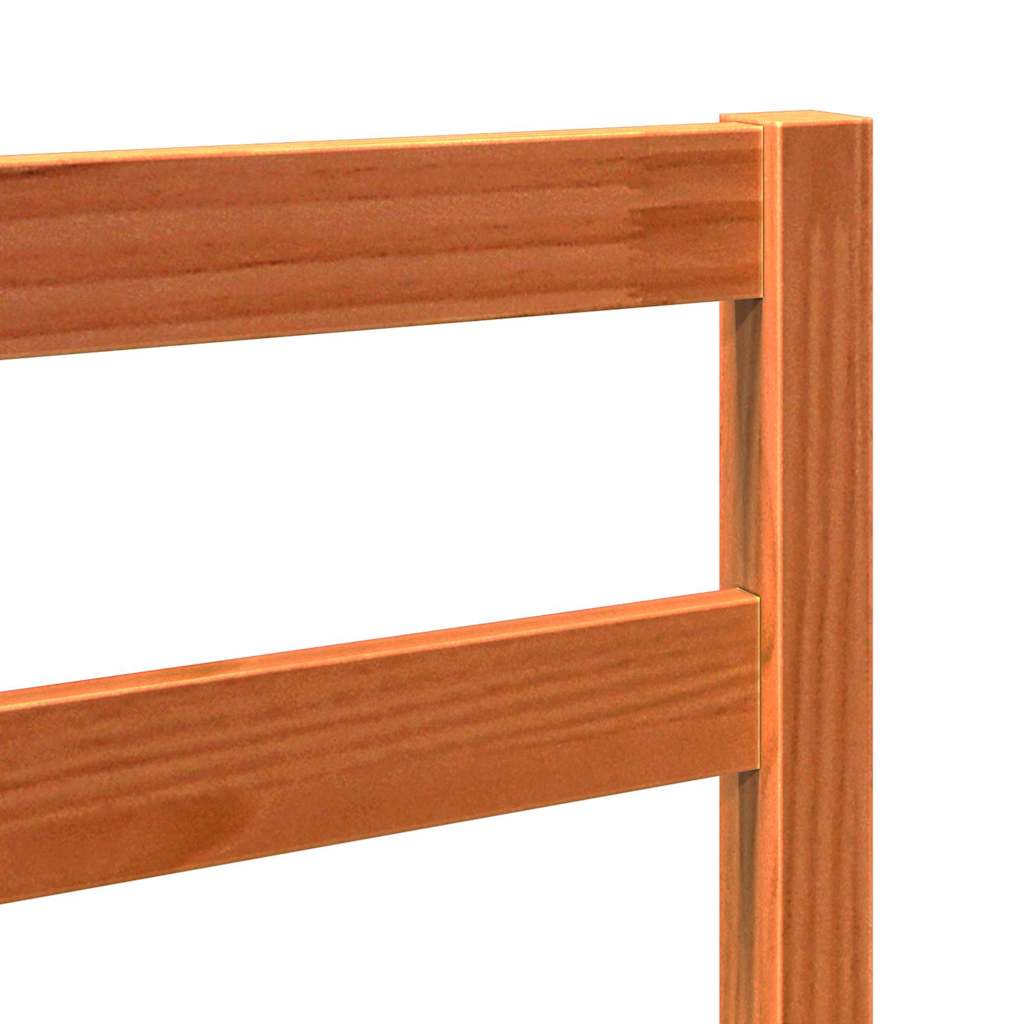 Bettkopfteil Wachsbraun 80,5 x 4 x 104 cm Massives Kiefernholz