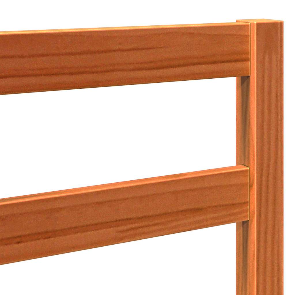 Bettkopfteil Wachsbraun 145,5 x 4 x 104 cm Massives Kiefernholz