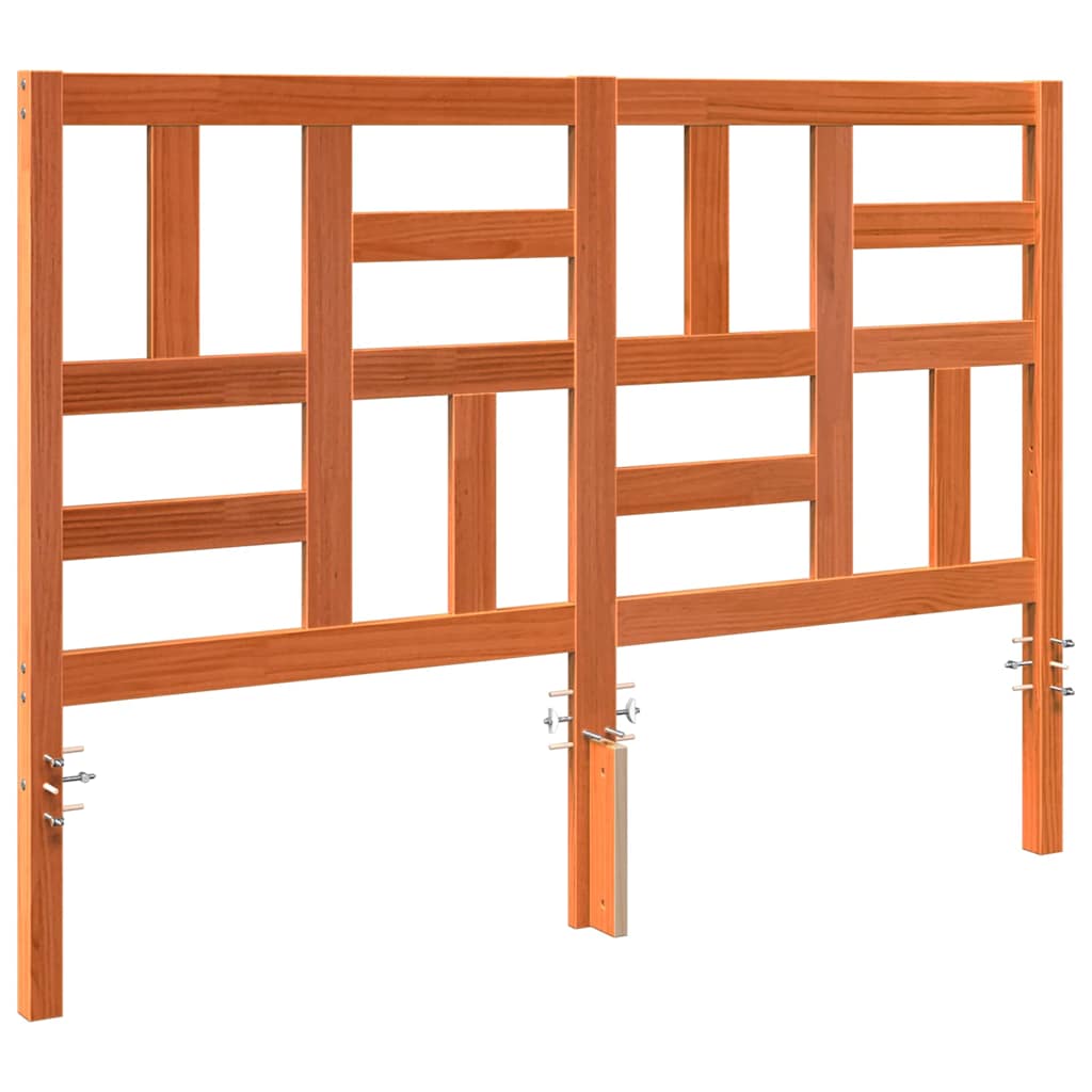 Bettkopfteil Wachsbraun 145,5 x 4 x 104 cm Massives Kiefernholz