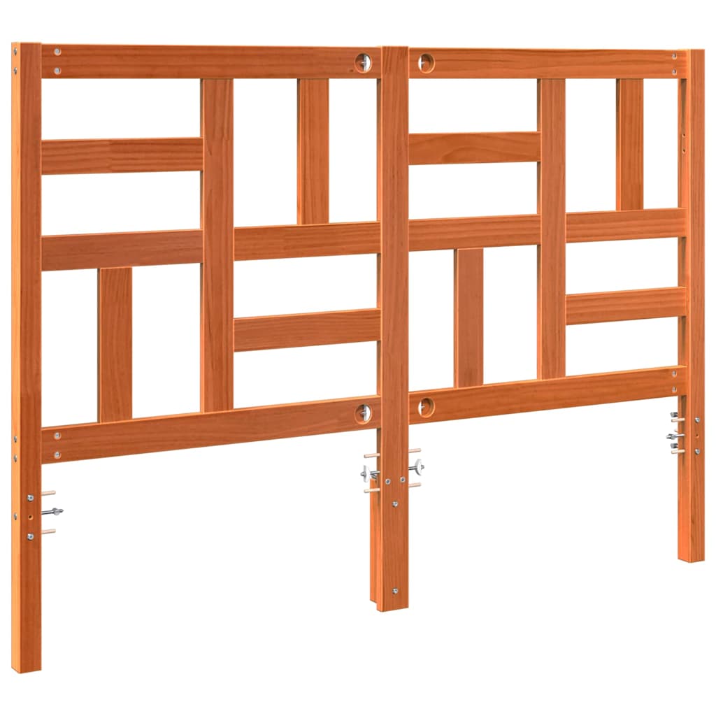 Bettkopfteil Wachsbraun 145,5 x 4 x 104 cm Massives Kiefernholz