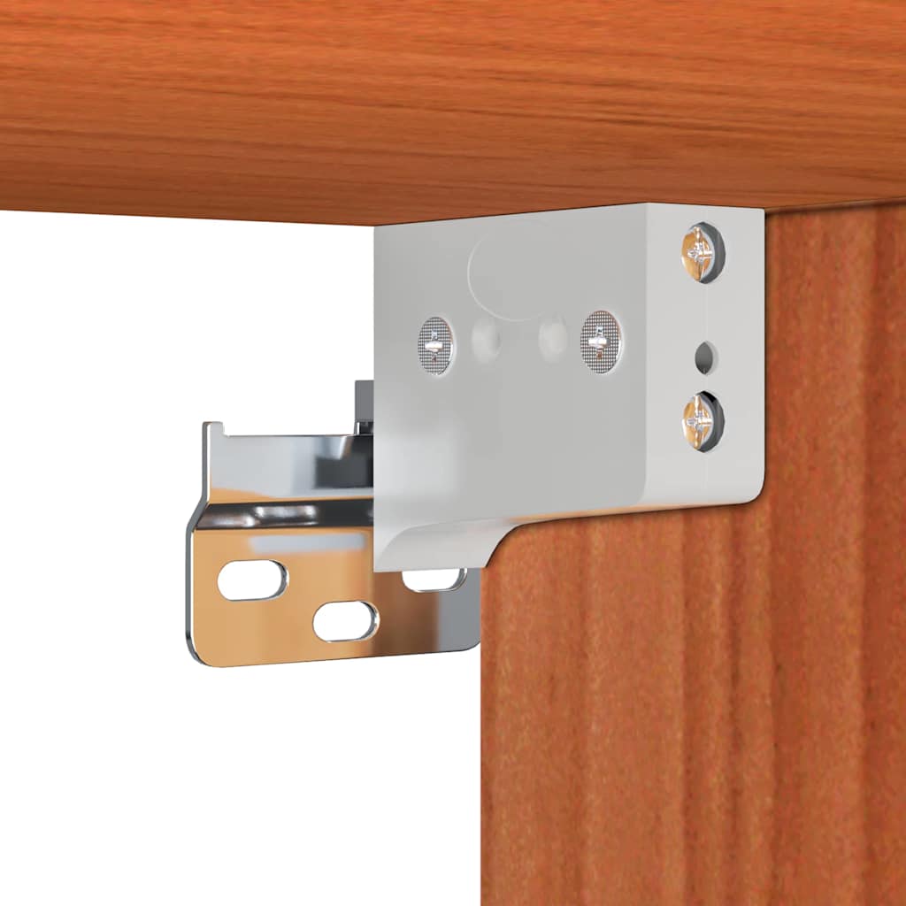 Wandschrank Wachsbraun 100 x 30 x 35 cm Massives Kiefernholz