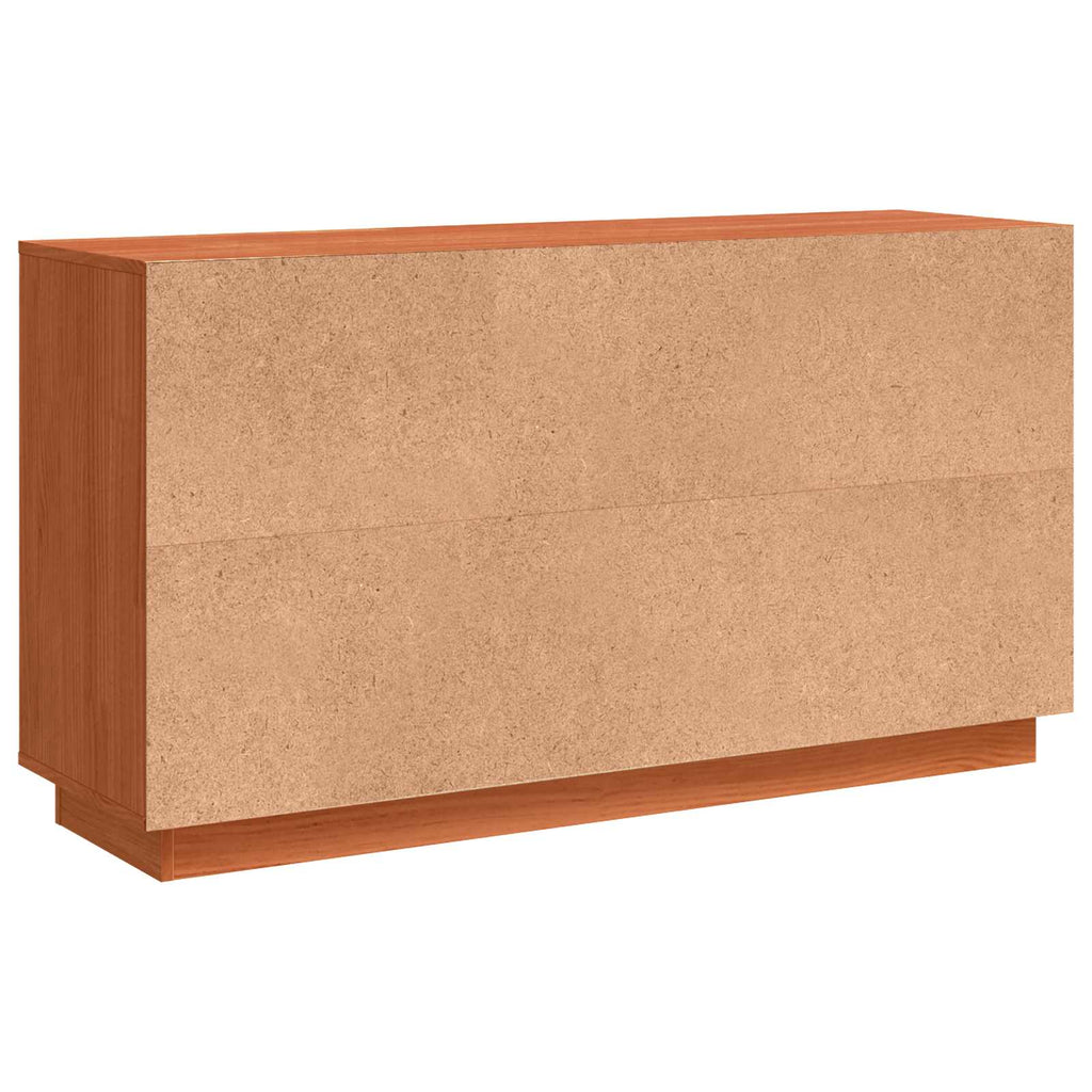 Sideboard Braun Eichen-Optik 111 x 34 x 60 cm