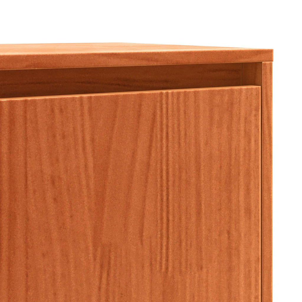 Sideboard Wachsbraun 110 x 34 x 75 cm Massives Kiefernholz