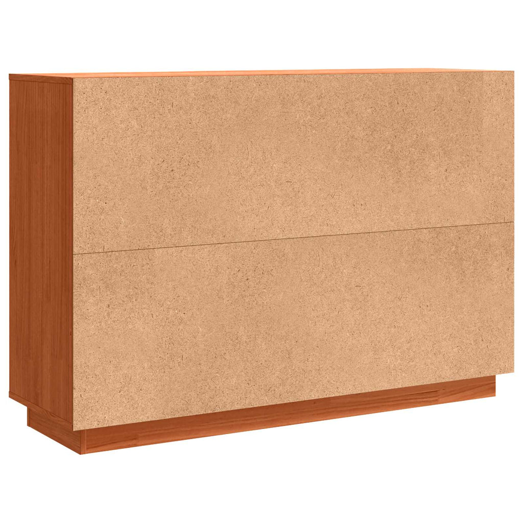 Sideboard Wachsbraun 110 x 34 x 75 cm Massives Kiefernholz