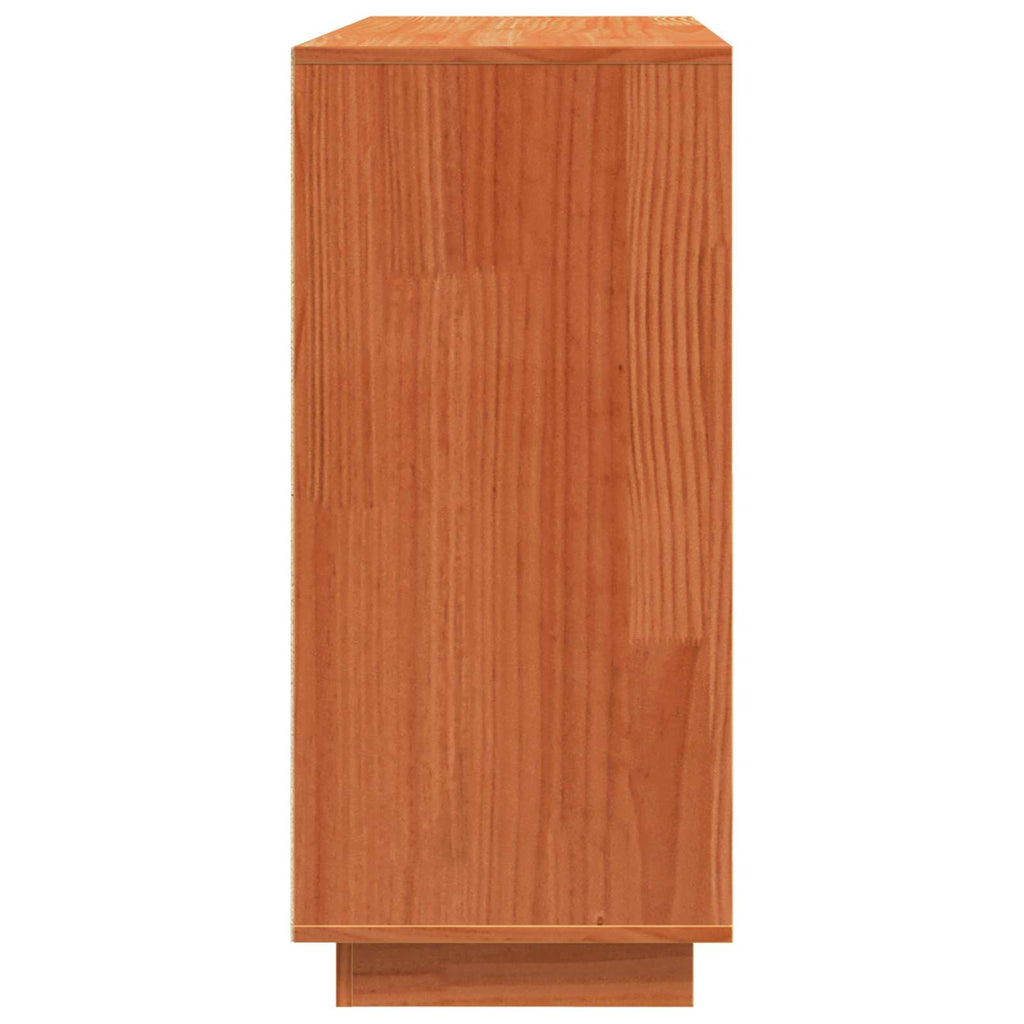 Sideboard Wachsbraun 110 x 34 x 75 cm Massives Kiefernholz