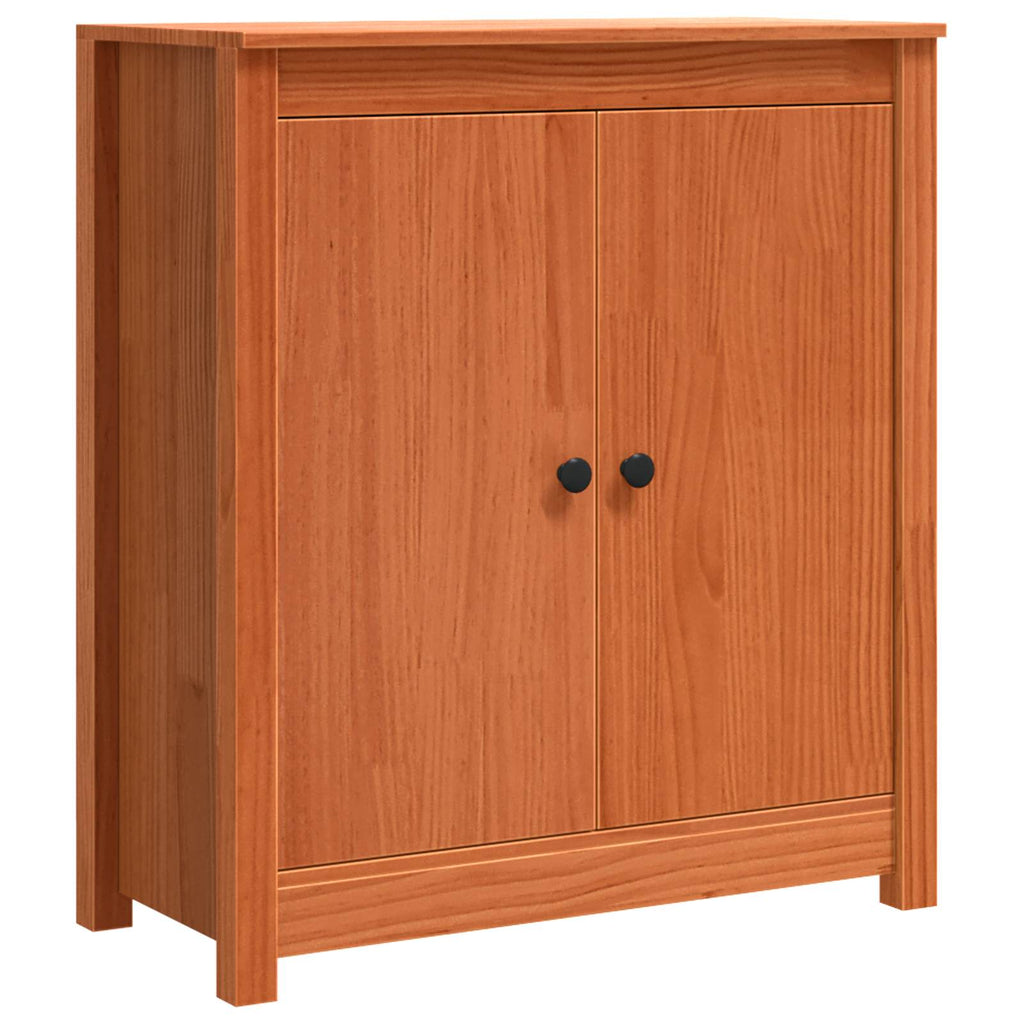 Sideboard Wachsbraun 70 x 35 x 80 cm Massives Kiefernholz