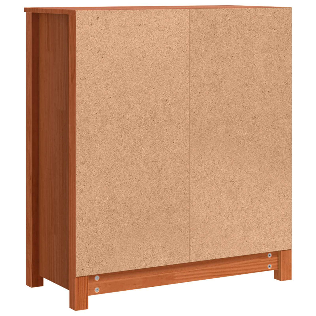 Sideboard Wachsbraun 70 x 35 x 80 cm Massives Kiefernholz
