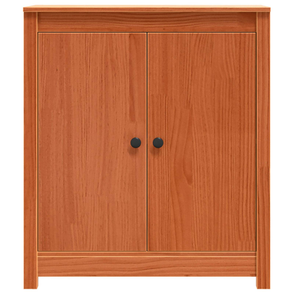 Sideboard Wachsbraun 70 x 35 x 80 cm Massives Kiefernholz