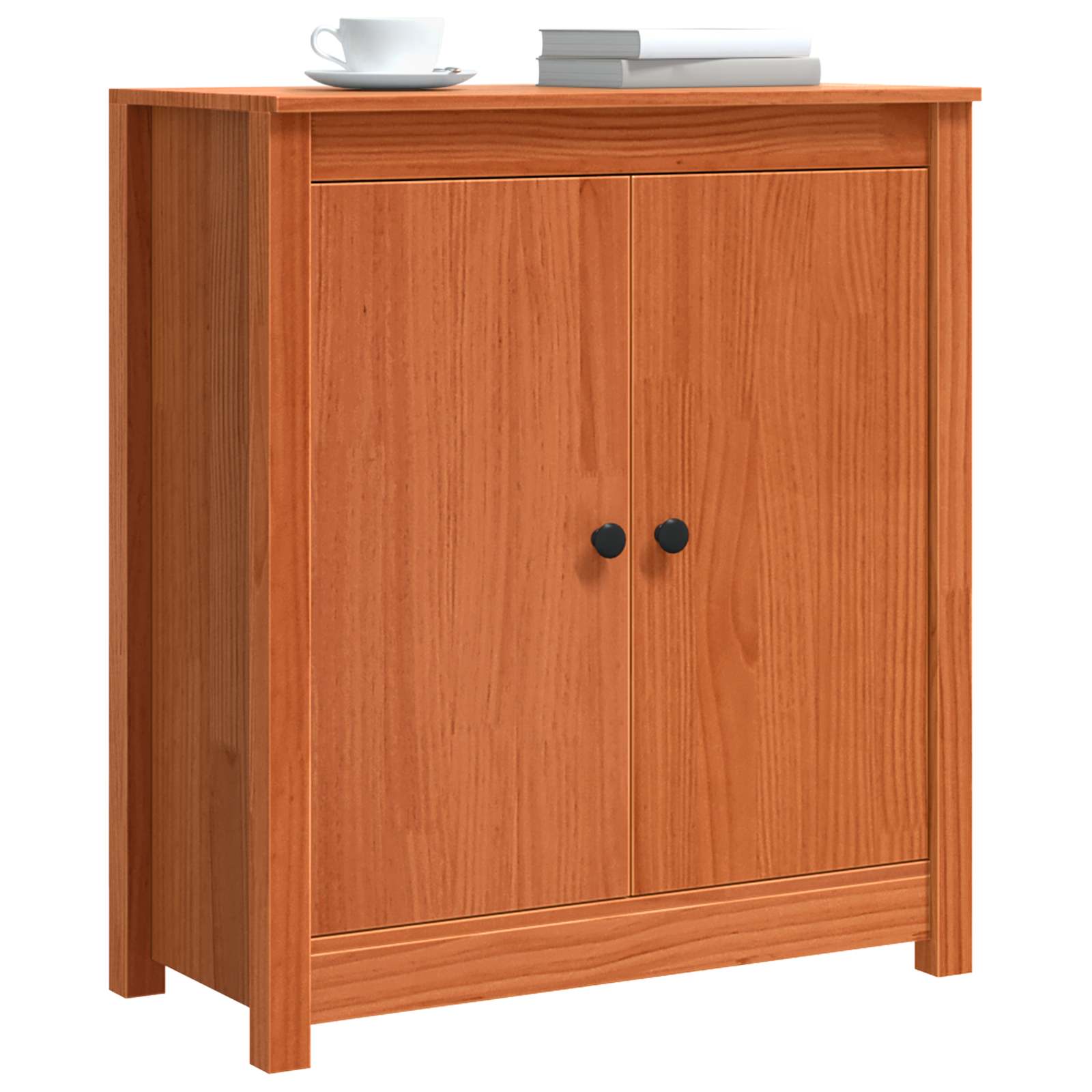 Sideboard Wachsbraun 70 x 35 x 80 cm Massives Kiefernholz