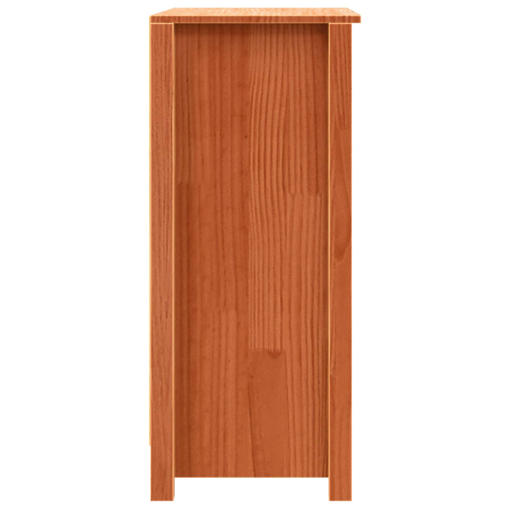 Sideboard Wachsbraun 70 x 35 x 80 cm Massives Kiefernholz