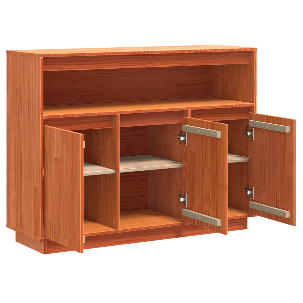 Sideboard Wachsbraun 104,5 x 34 x 80 cm Massives Kiefernholz