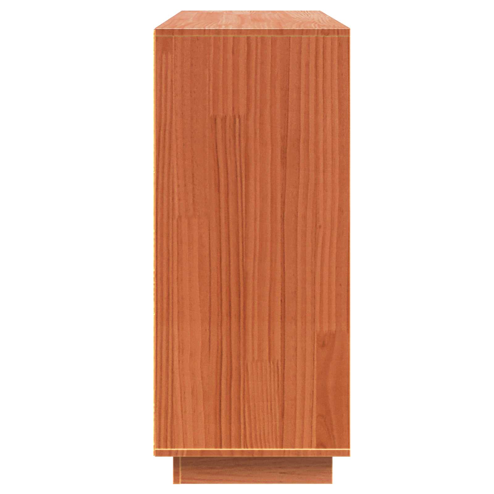 Sideboard Wachsbraun 104,5 x 34 x 80 cm Massives Kiefernholz