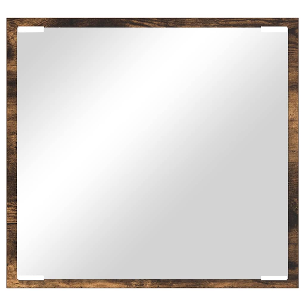 LED-Badezimmerspiegel Geräucherte Eiche 40 x 37 x 8.5 cm