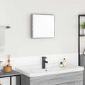 LED-Badezimmerspiegel Graues Sonoma 40 x 37 x 8.5 cm