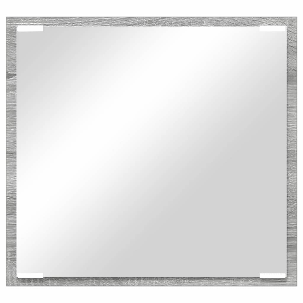 LED-Badezimmerspiegel Graues Sonoma 40 x 37 x 8.5 cm