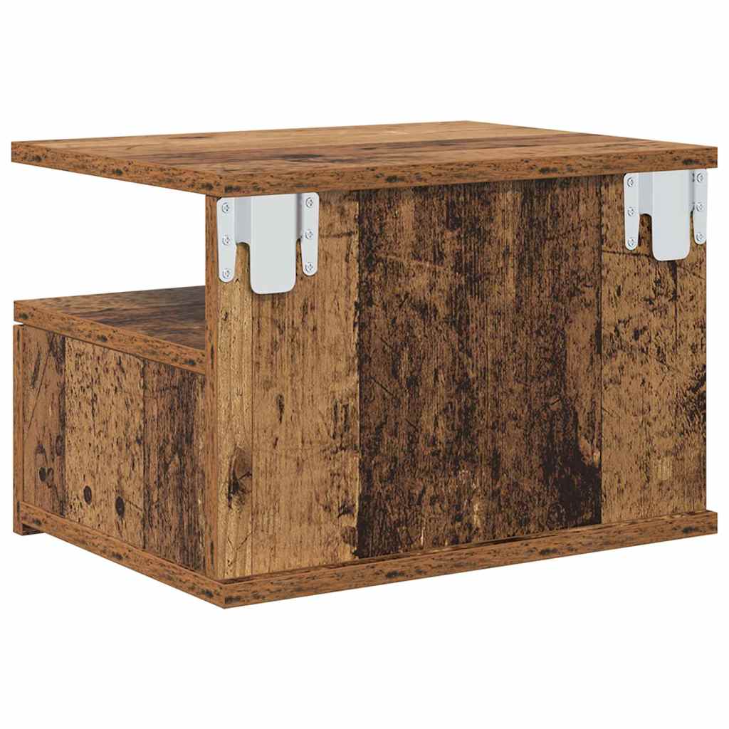 Schwebender Nachttisch 2 pcs Altholz 40 x 31 x 28 cm