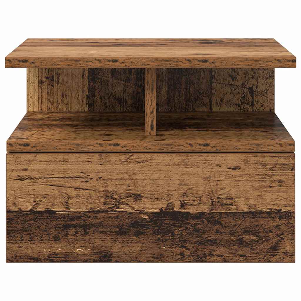 Schwebender Nachttisch 2 pcs Altholz 40 x 31 x 28 cm