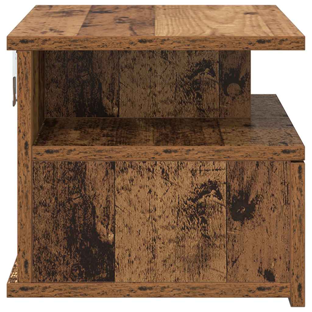 Schwebender Nachttisch 2 pcs Altholz 40 x 31 x 28 cm