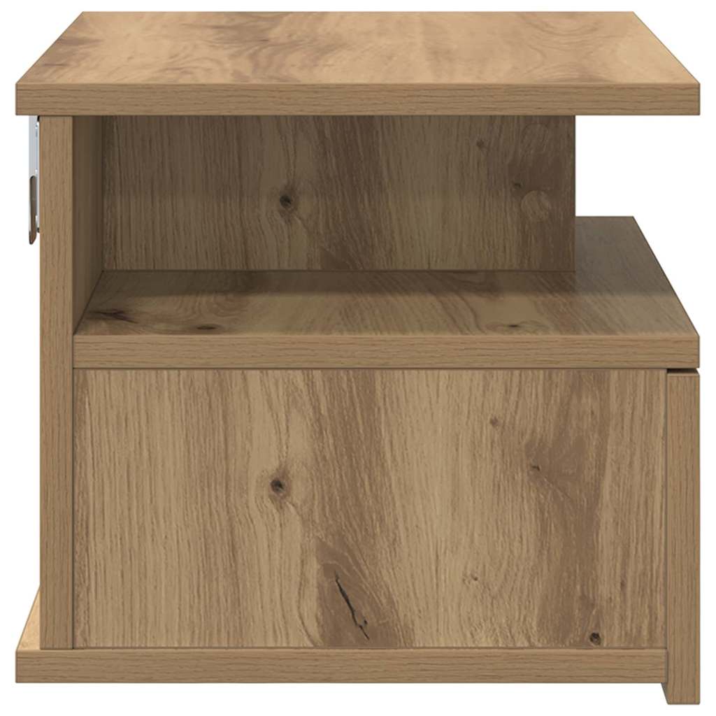 Schwebender Nachttisch 2 pcs Artisan-Eiche 40 x 31 x 28 cm