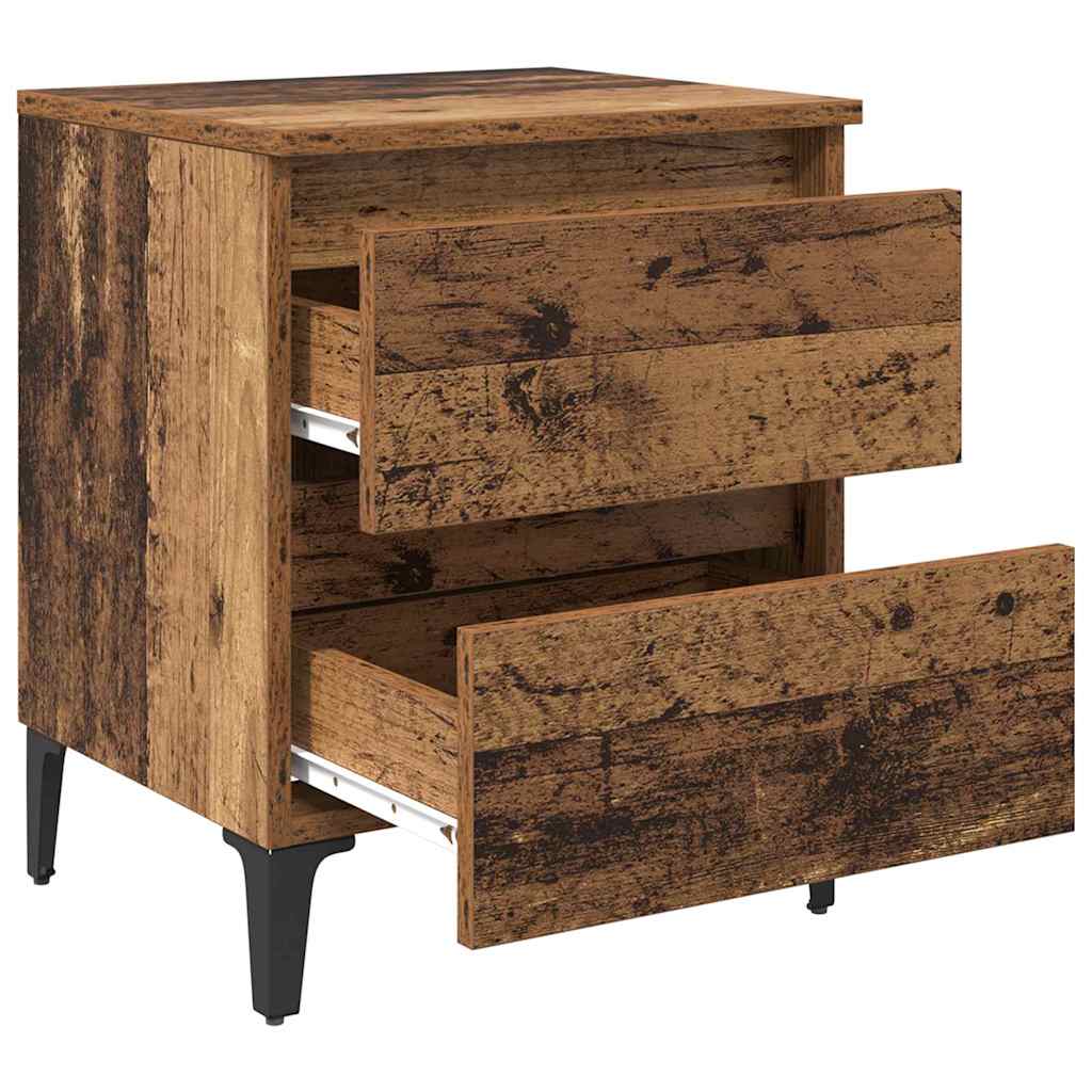 Nachttisch 2 pcs Altholz 40 x 35 x 50 cm Holzwerkstoff