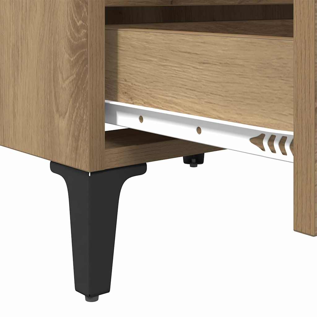 Nachttisch 2 pcs Artisan-Eiche 40 x 35 x 50 cm Holzwerkstoff