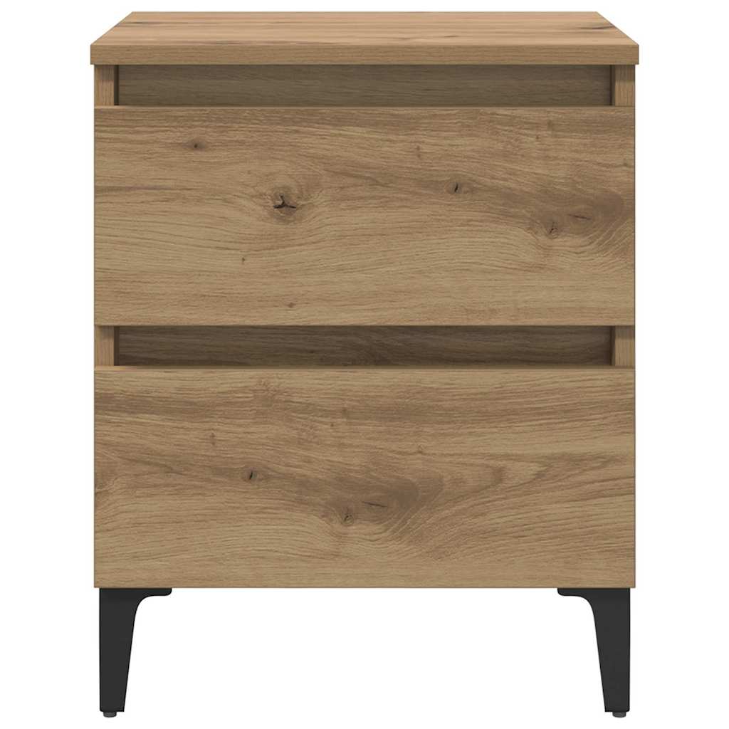 Nachttisch 2 pcs Artisan-Eiche 40 x 35 x 50 cm Holzwerkstoff