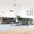 Wohnzimmer Couch 2 pcs Dunkelgrau 201,5 x 74,5 x 74,5 cm Stoff