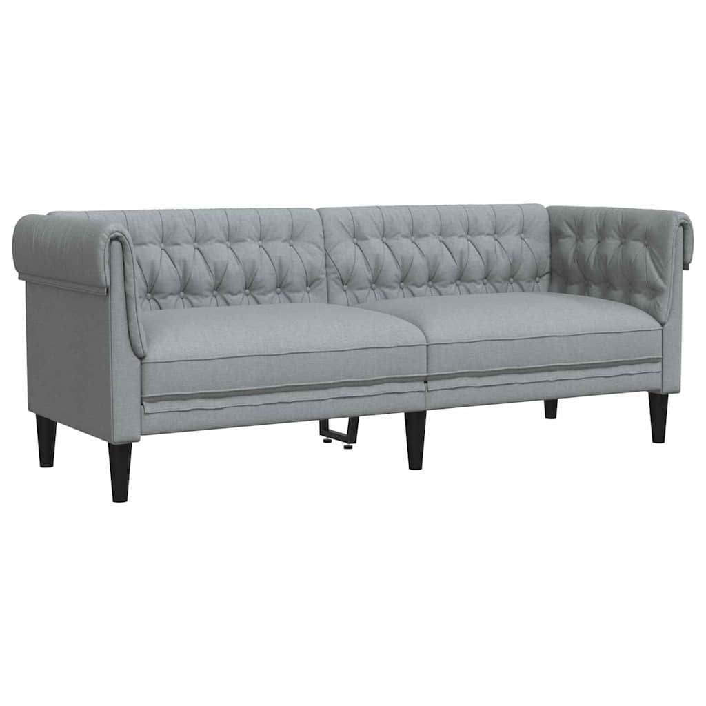 Wohnzimmer Couch 3 pcs Hellgrau 201,5 x 74,5 x 74,5 cm Stoff