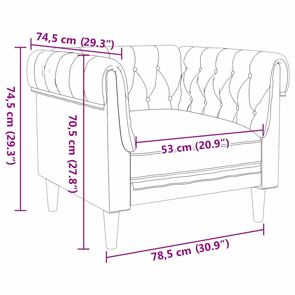 Wohnzimmer Couch 3 pcs Hellgrau 201,5 x 74,5 x 74,5 cm Stoff