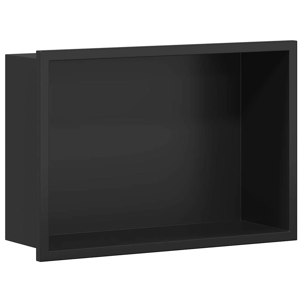 Duschnische Schwarz 30 x 20 x 9,5 cm Edelstahl