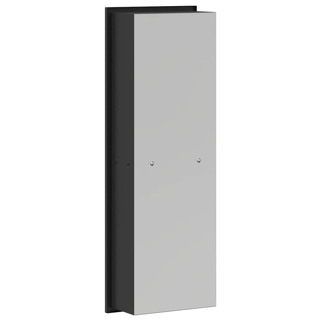Duschnische Schwarz 60 x 20 x 9,5 cm Edelstahl