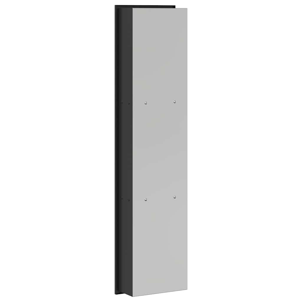 Duschnische Schwarz 90 x 20 x 9,5 cm Edelstahl