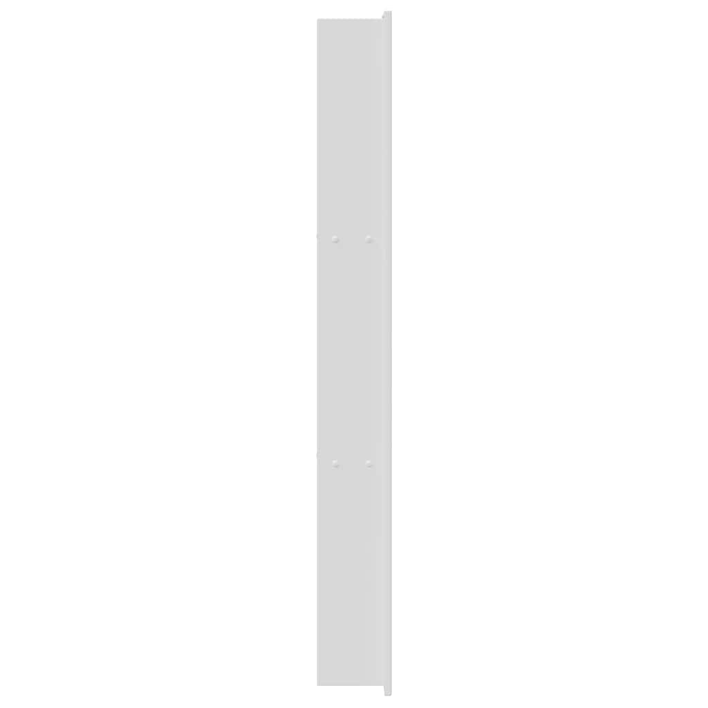 Duschnische Weiß 90 x 20 x 9,5 cm Edelstahl