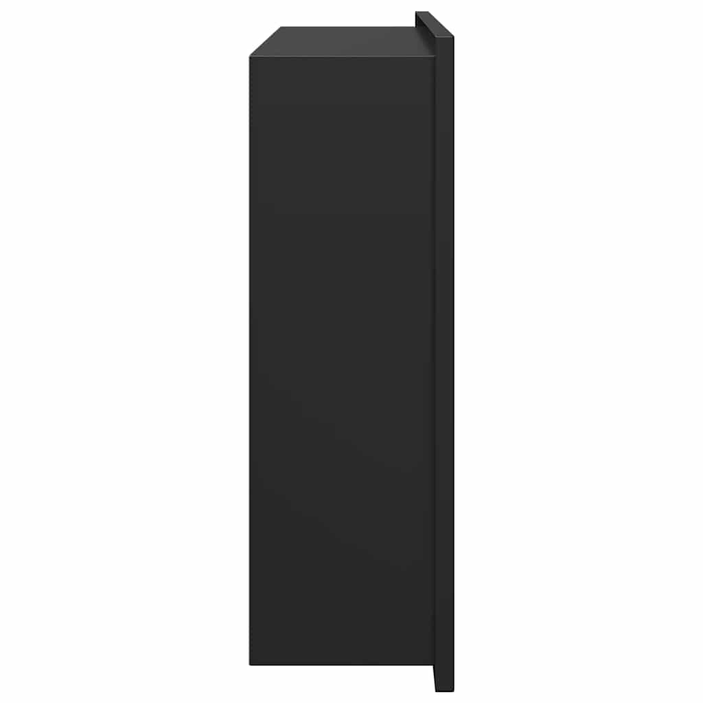 Duschnische Schwarz 45 x 30 x 9,5 cm Edelstahl