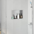 Duschnische Silber 45 x 30 x 9,5 cm Edelstahl