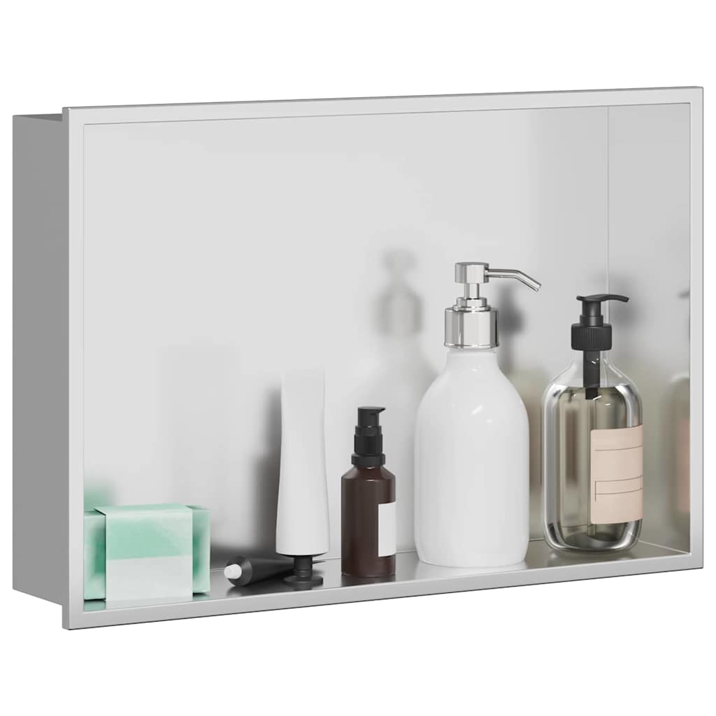 Duschnische Silber 45 x 30 x 9,5 cm Edelstahl