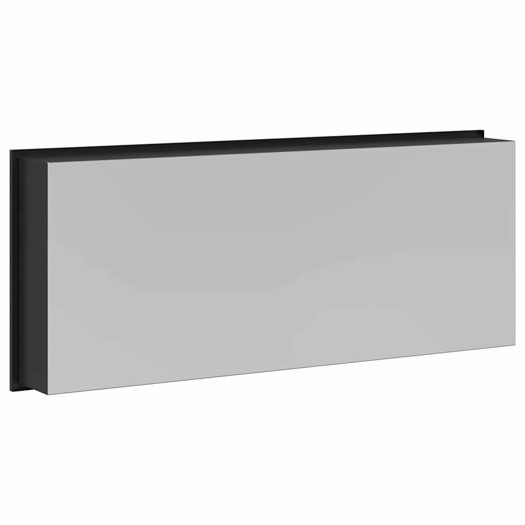 Duschnische Schwarz 75 x 30 x 9,5 cm Edelstahl