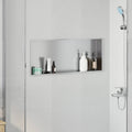 Duschnische Silber 75 x 30 x 9,5 cm Edelstahl