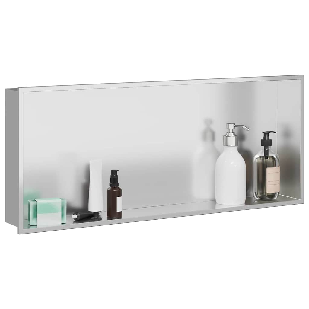 Duschnische Silber 75 x 30 x 9,5 cm Edelstahl