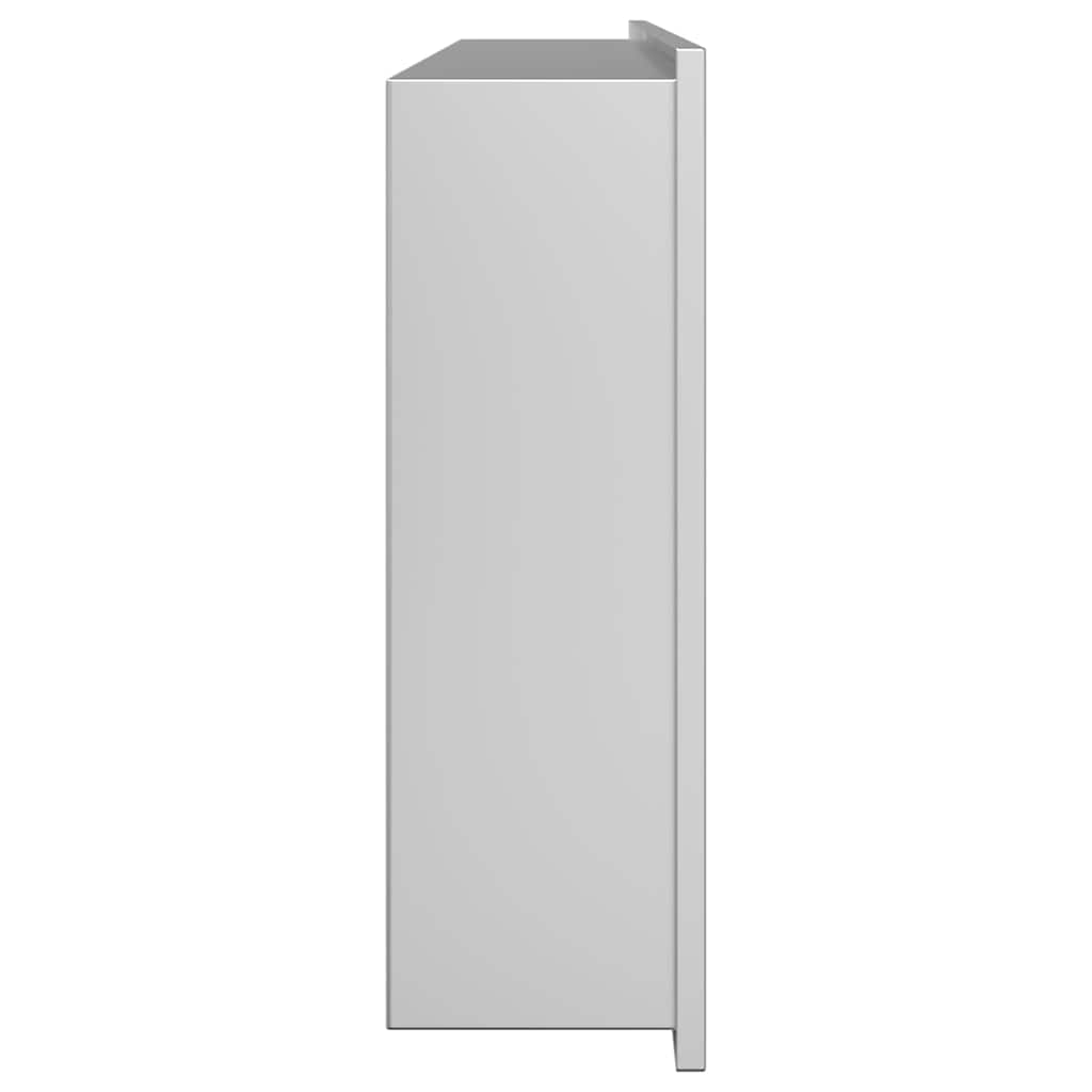 Duschnische Silber 75 x 30 x 9,5 cm Edelstahl