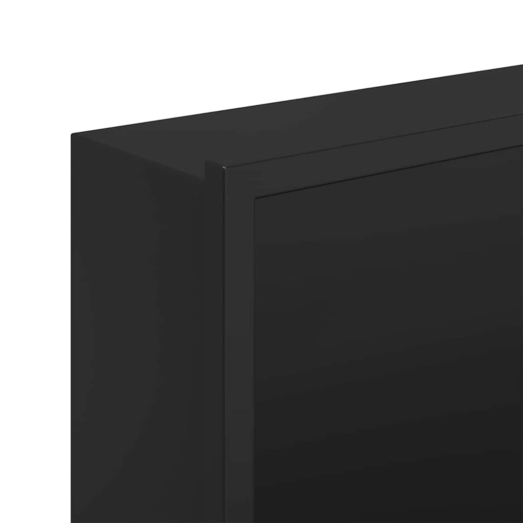 Duschnische Schwarz 90 x 30 x 9,5 cm Edelstahl