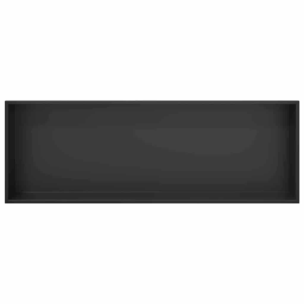 Duschnische Schwarz 90 x 30 x 9,5 cm Edelstahl