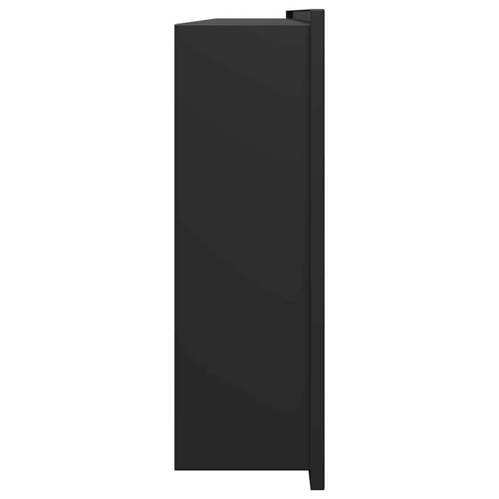Duschnische Schwarz 90 x 30 x 9,5 cm Edelstahl