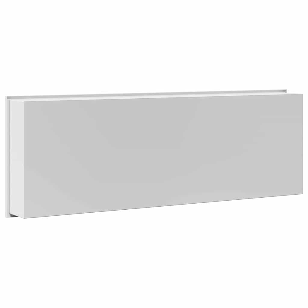 Duschnische Weiß 90 x 30 x 9,5 cm Edelstahl